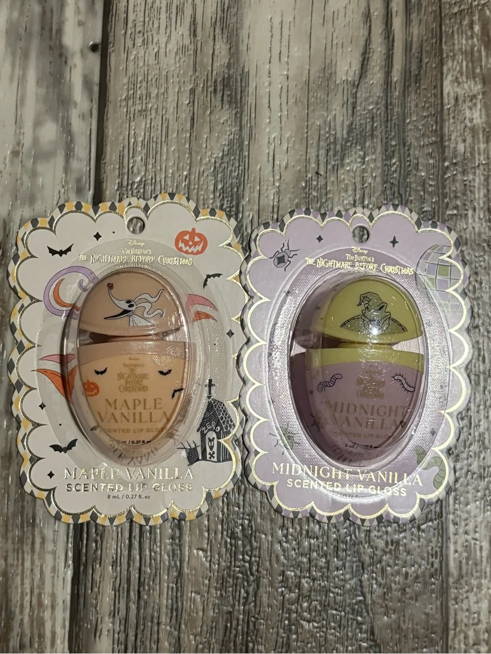 Disney The Nightmare Before Christmas Zero and Oogie Boogie Lip Gloss Due